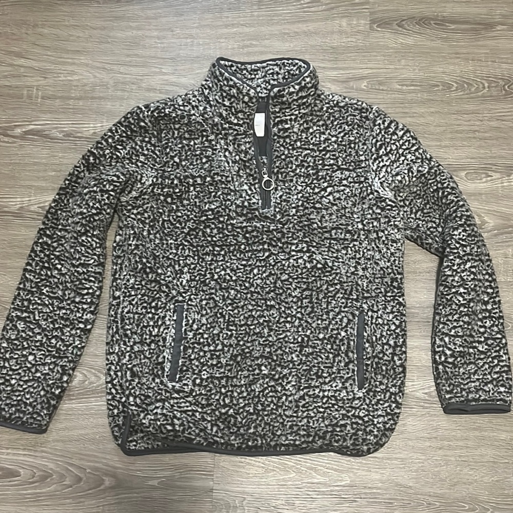 Nordstrom Thread & Supply Fluffy Grey Quarter Zip
